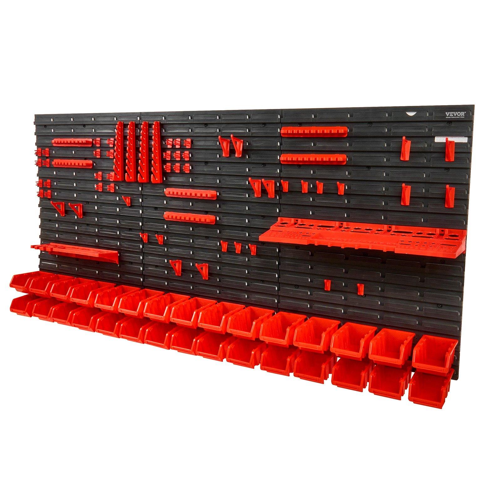 Workshop Tools Storage - Półka ścienna z 30 przegródkami na