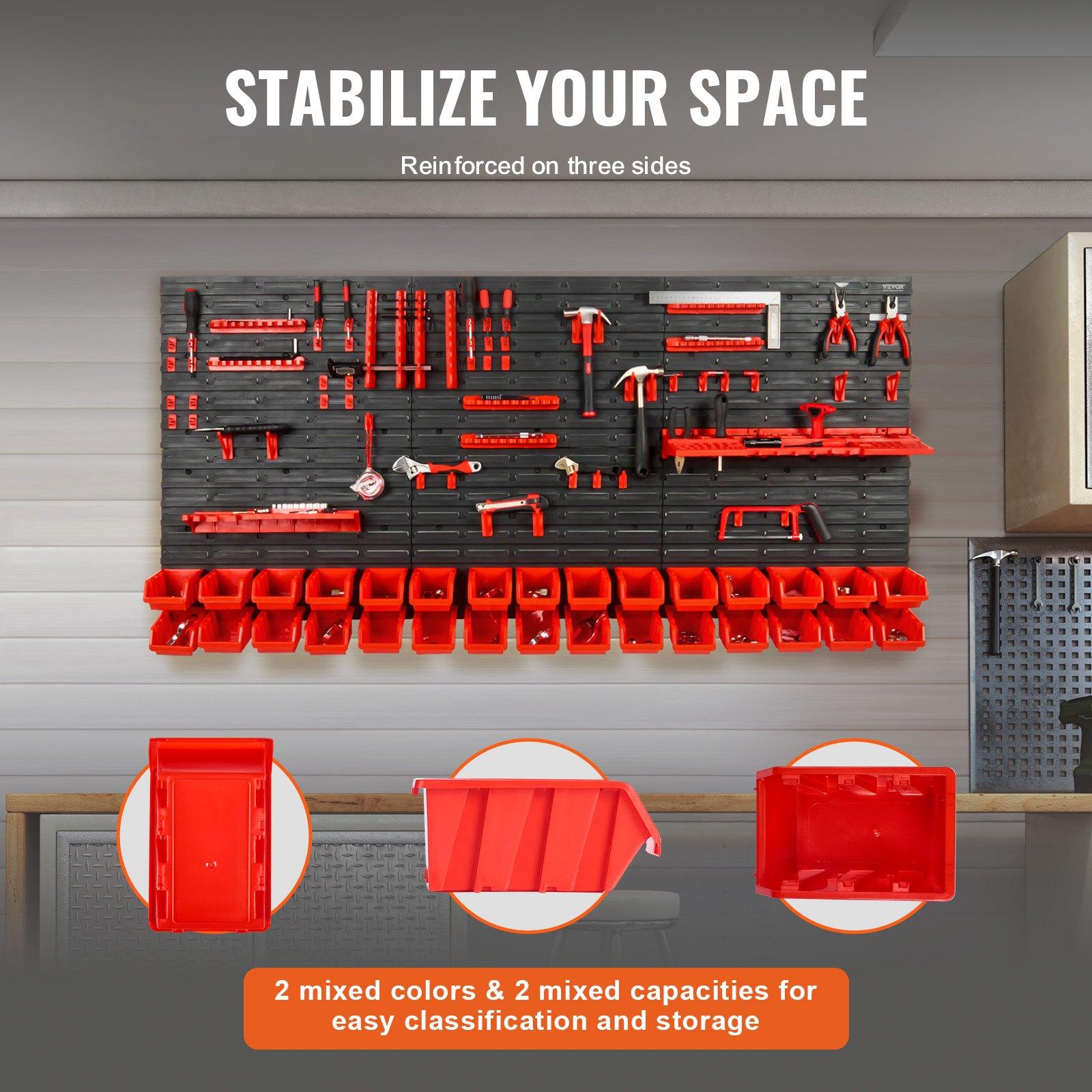 Półka ścienna z 30 przegródkam – Workshop Tools Storage recenzja i cena
