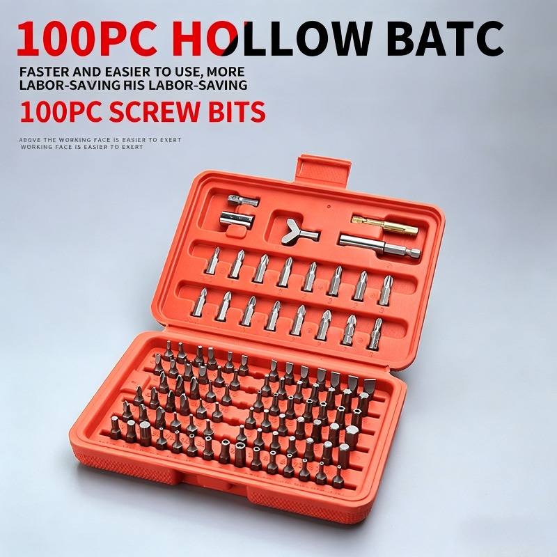 Zestaw 100 bitów do wkrętaka,  – Tools Use In The Workshop recenzja i cena