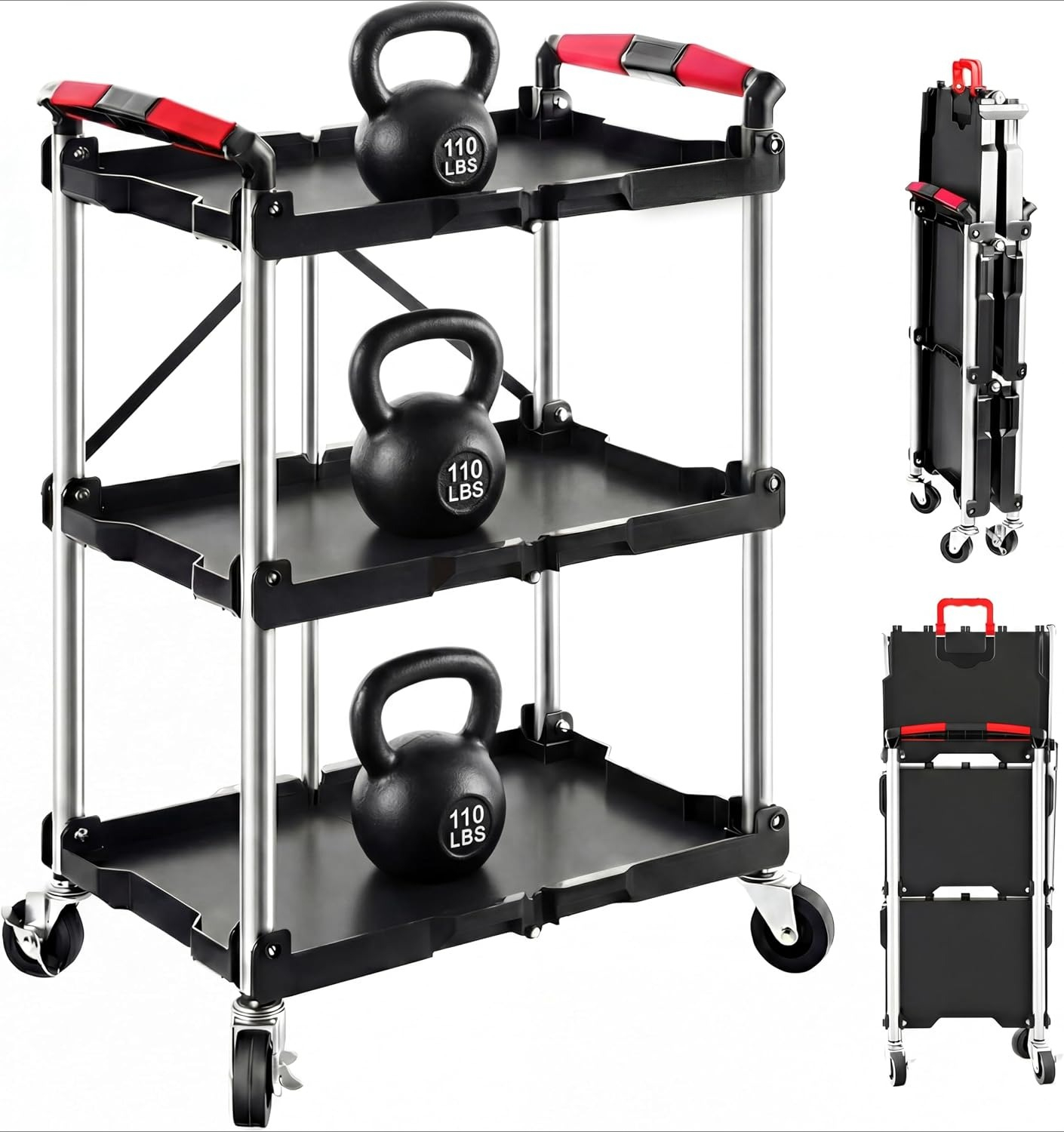 Wózek warsztatowy składany z 3 – Workshop Tools Storage recenzja i cena